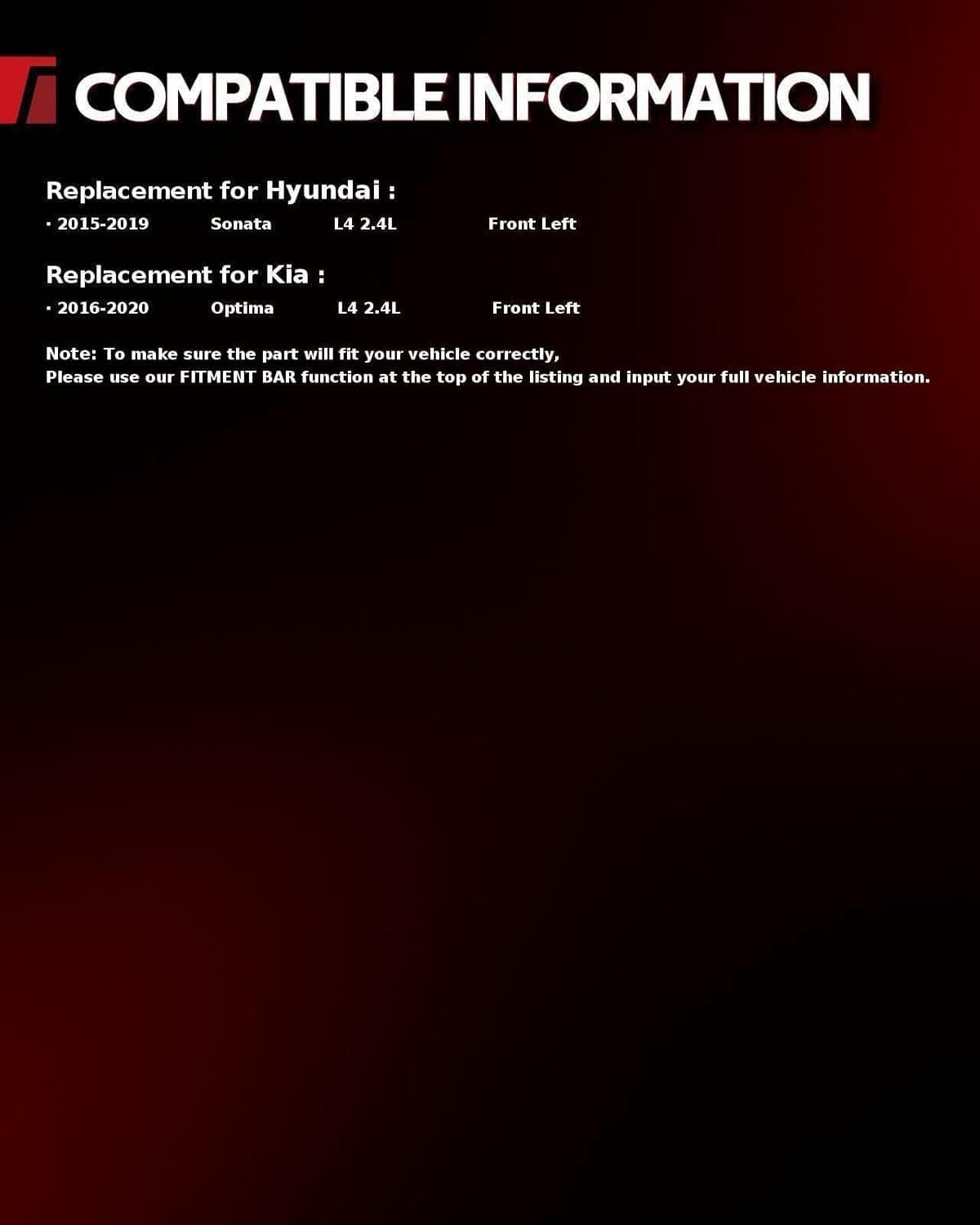 CV Axle Shaft Assembly for 2015-2019 Sonata 2016-2020 Optima Front Left CV Axle 2