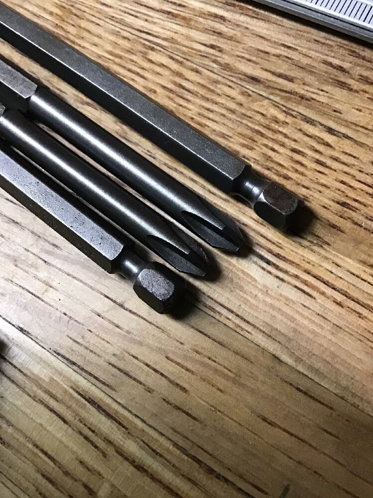 Lot of 5 New Apex  492-C. #2 Phillips Bits 6" Long 3