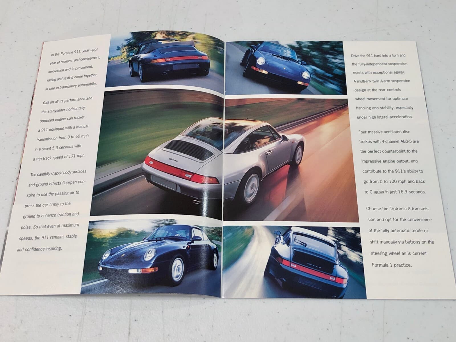 1997 PORSCHE 911 & BOXSTER US MARKET SALES BROCHURE IN EXCELLENT CONDITION 4