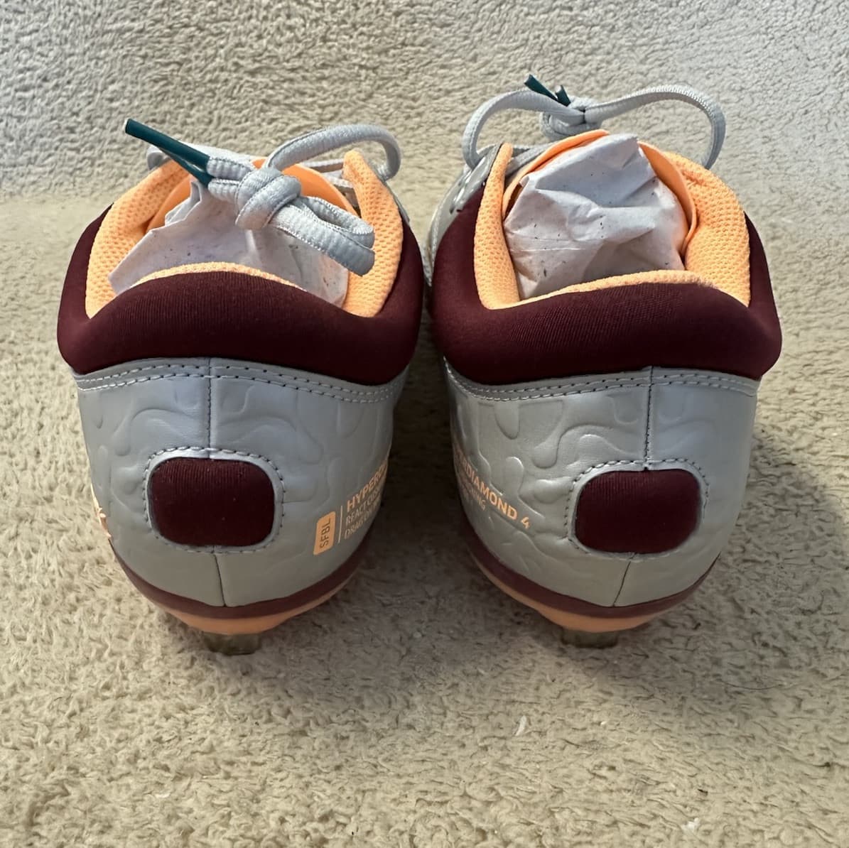 Nike Hyperdiamond 4 Elite Softball Shoes' Cleats CZ5917-003 Iron Ore Women's 8 4