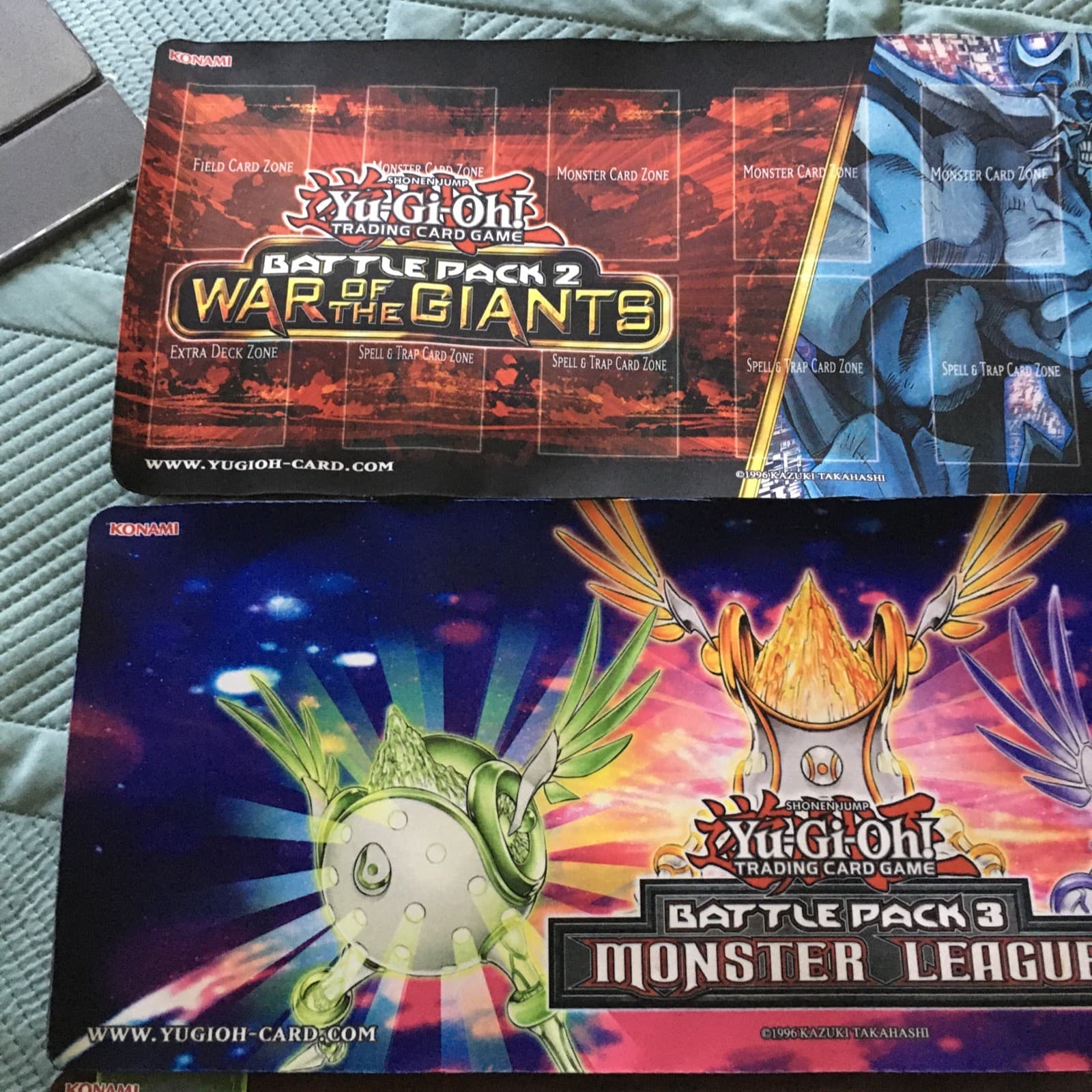 YUGIOH BATTLE PACK 3 MONSTER LEAGUE HERALD HALF MAT PLAYMAT! + 2 More Mats! 2