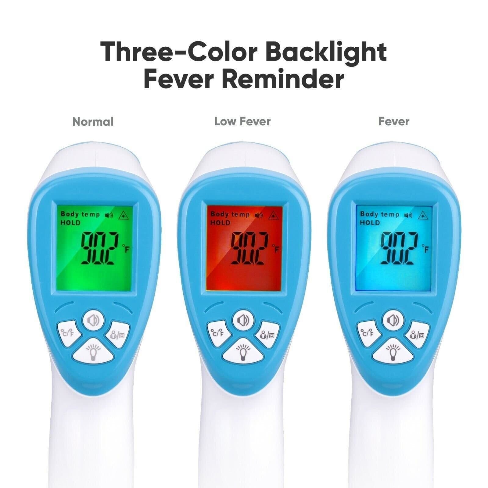 SereneLife Infrared Touchless Thermometer , Fever Alarm And Memory Recall 6