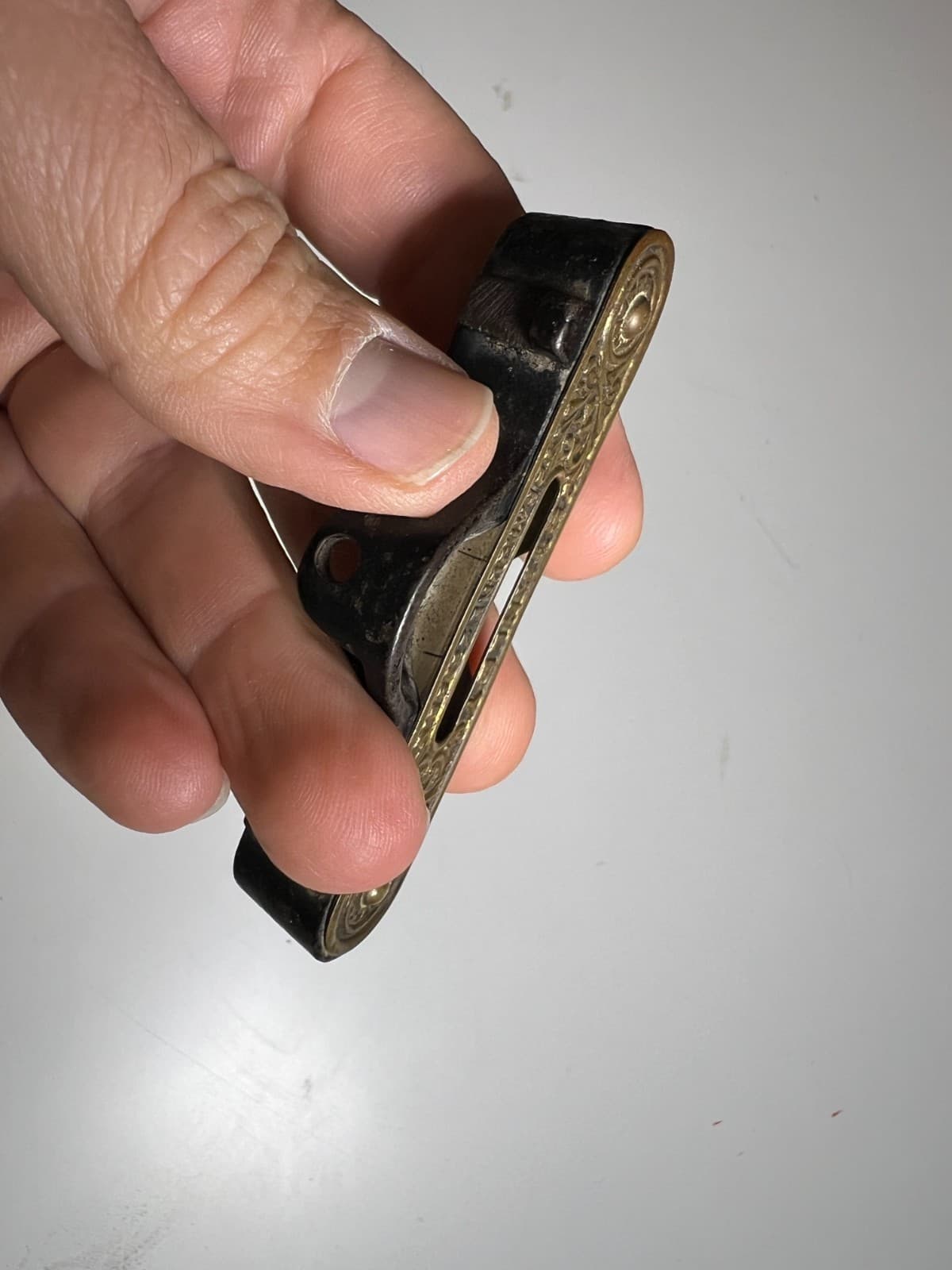 Antique Stanley No. 36 Pocket Level Brass 1896 Ornate Victorian New Britain, CT 4