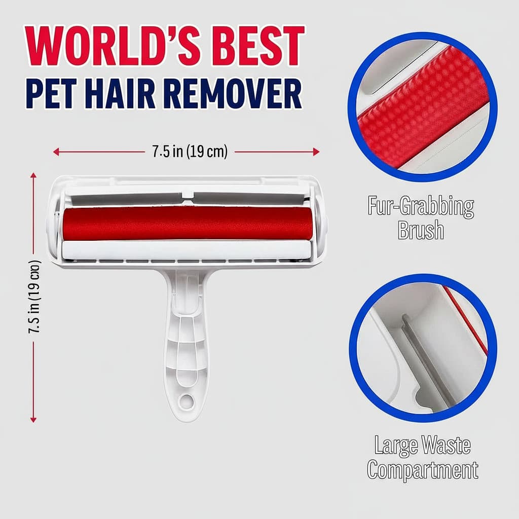 Chom Pet Hair Remover & Reusable Lint Roller for  PET  FUR _CAT DOG hair remover 2