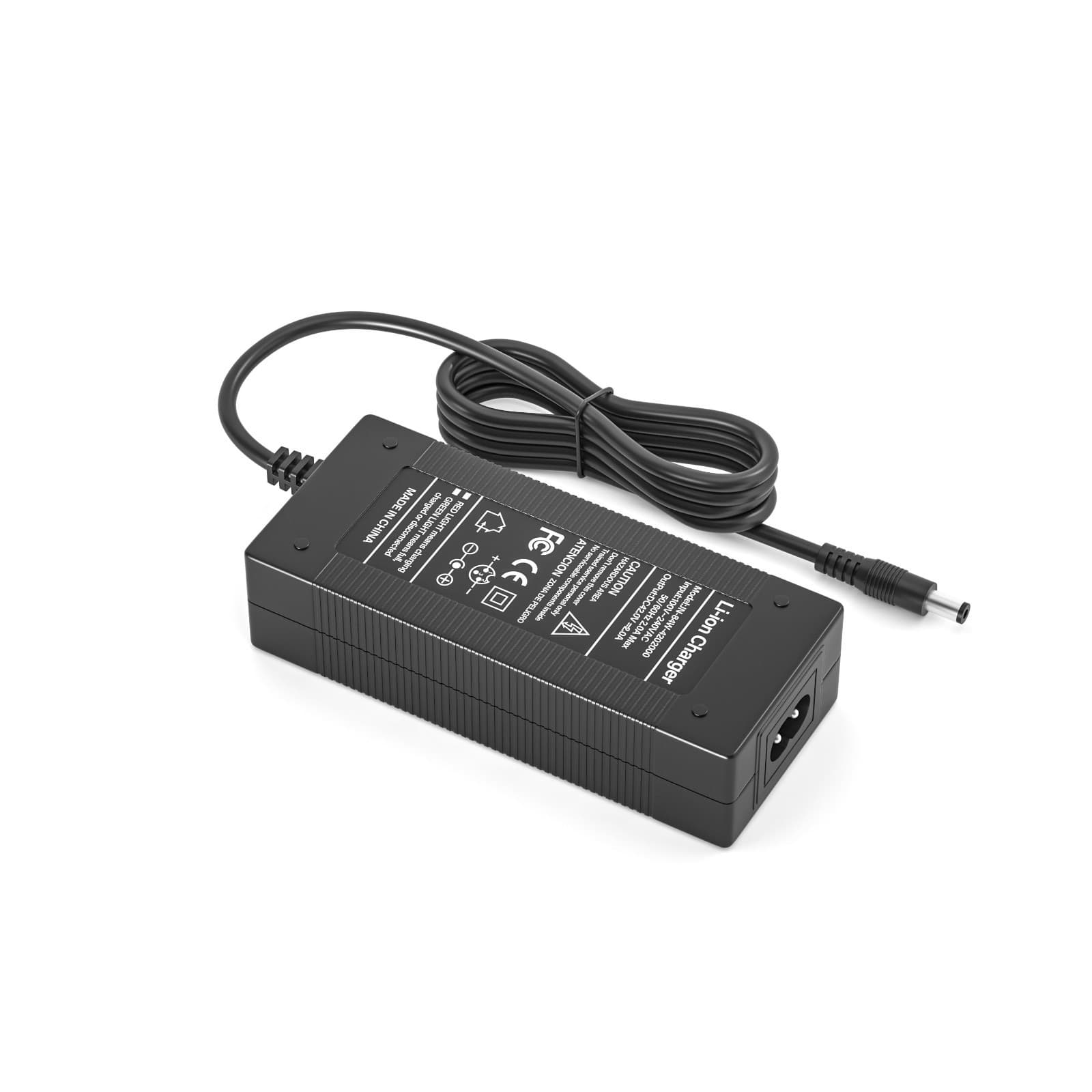 42V 2A Charger for GoTrax GXL V2, Apex, XR Ultra with 36V Lithium Battery 2