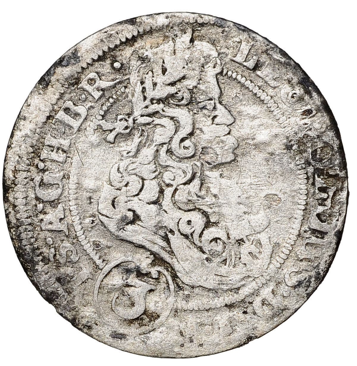 Austria 3 Kreuzer 1704 Habsburg  Leopold I, Silver Coin Authentic #19241 3