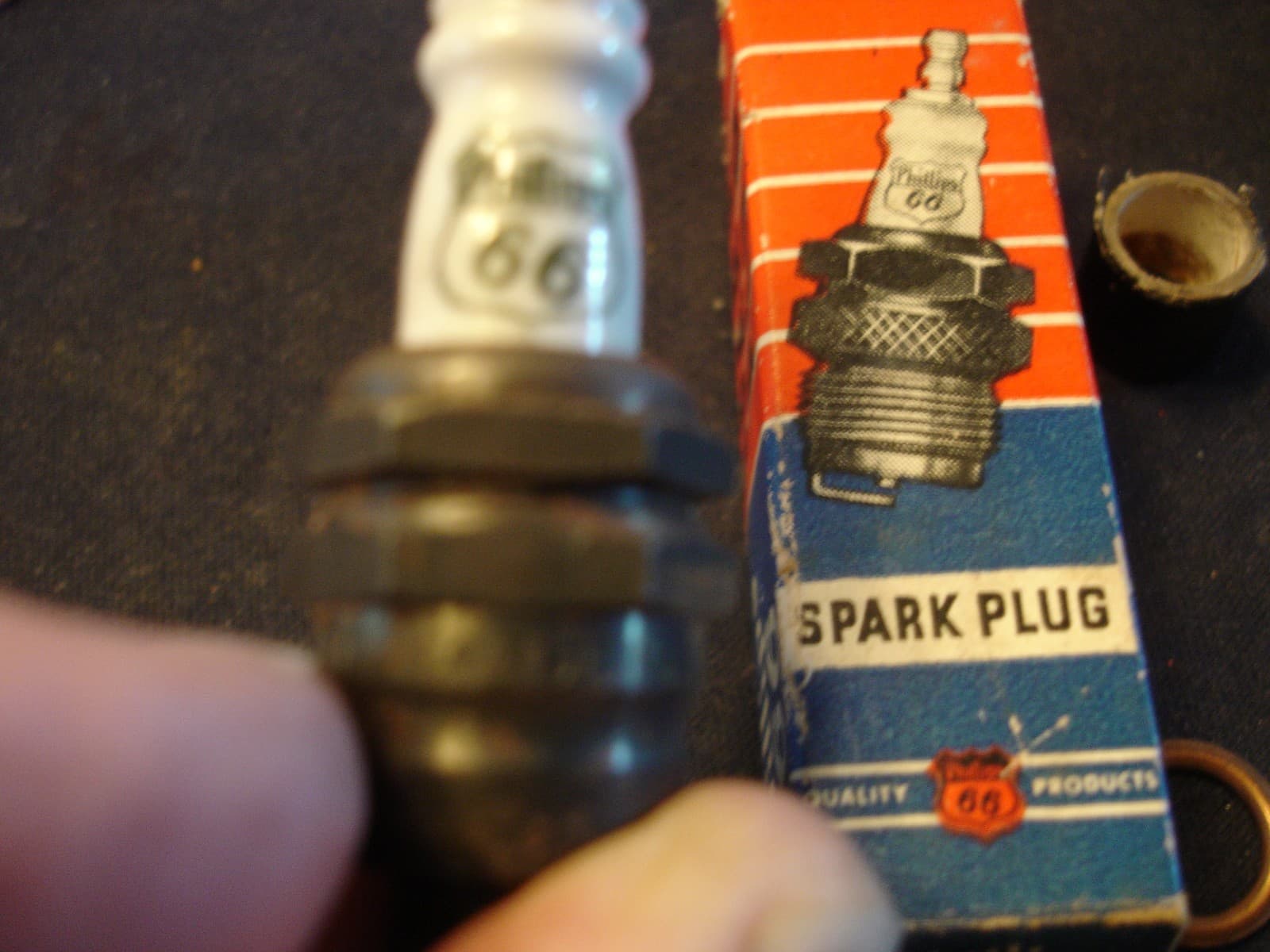 Vintage Phillips 66 Spark Plug in Original Box NOS 3