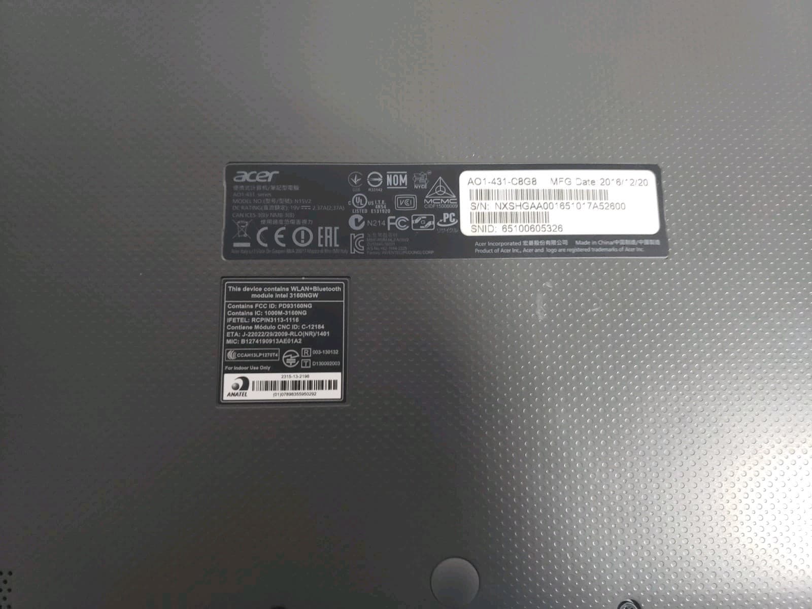 SALVALGE LAPTOPS X3 ACER HP DELL NO HDD NO RAM NO AC ADAPTER 4