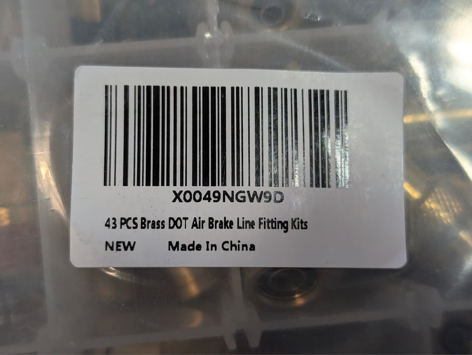 43 PCS Brass DOT Air Brake Line Fittings - Upgraded 1/4" 3/8" 1/2" Quick Connect 2