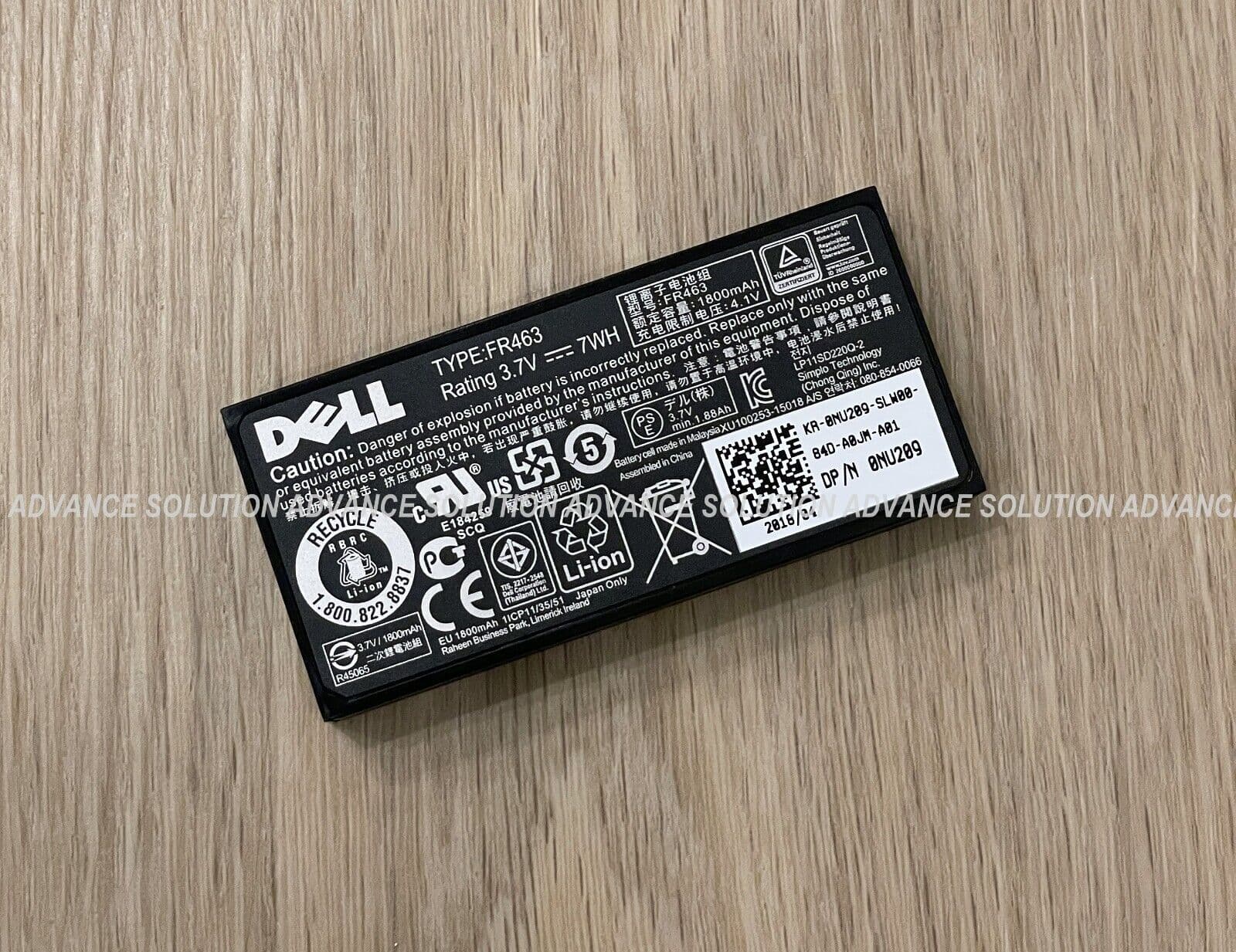 New Dell PowerEdge RAID Controller Battery NU209 FR463 PERC 5i 6i H700 R710 2