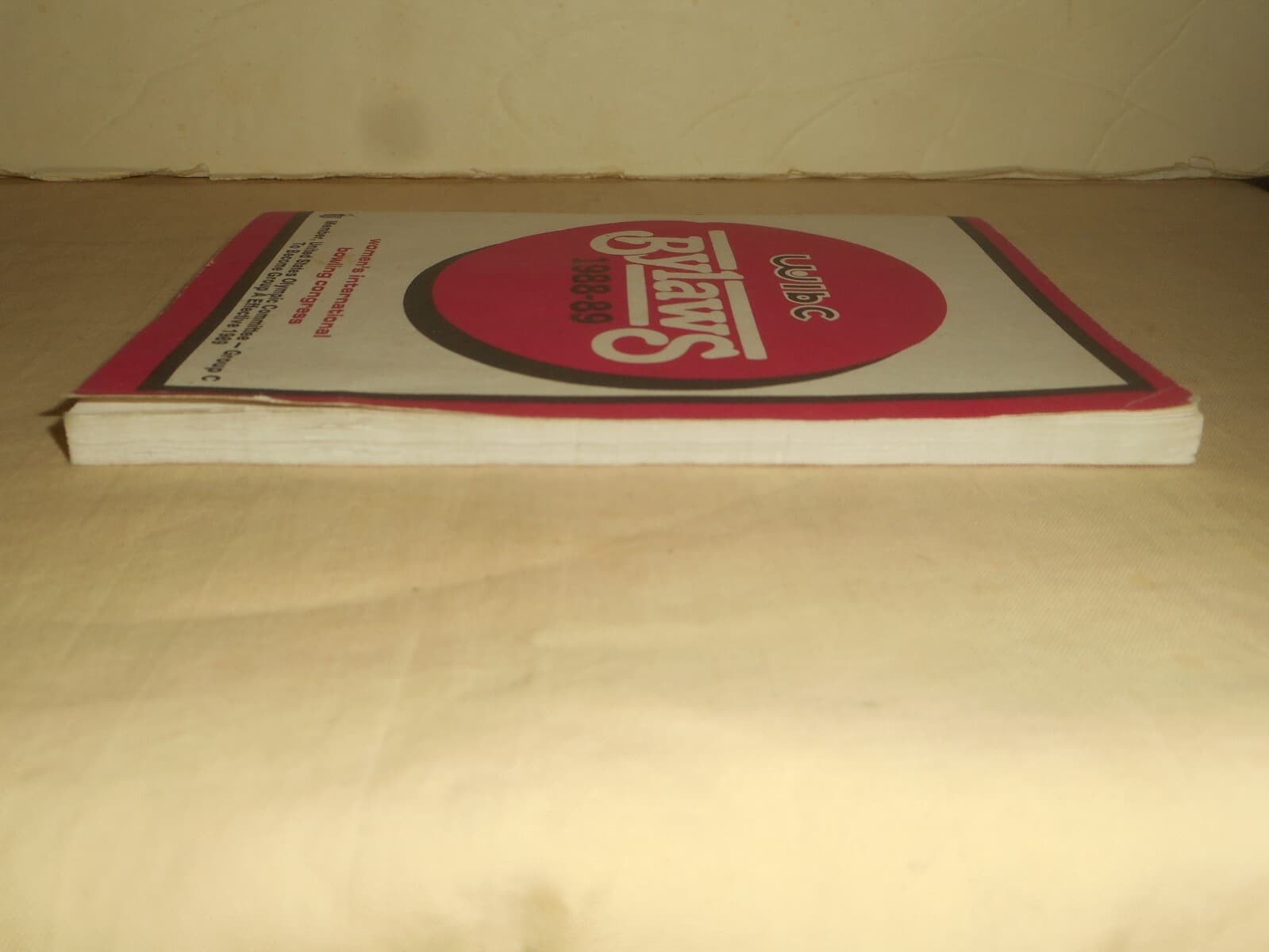 1988-89 Woman's International Bowling Congress Bylaws Rules Book WIBC 3