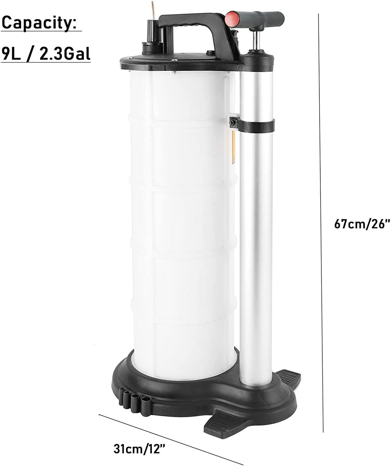 9L Fluid Evacuator Manual Oil Changer Hand Operated Oil Change Fluid Extractor 2