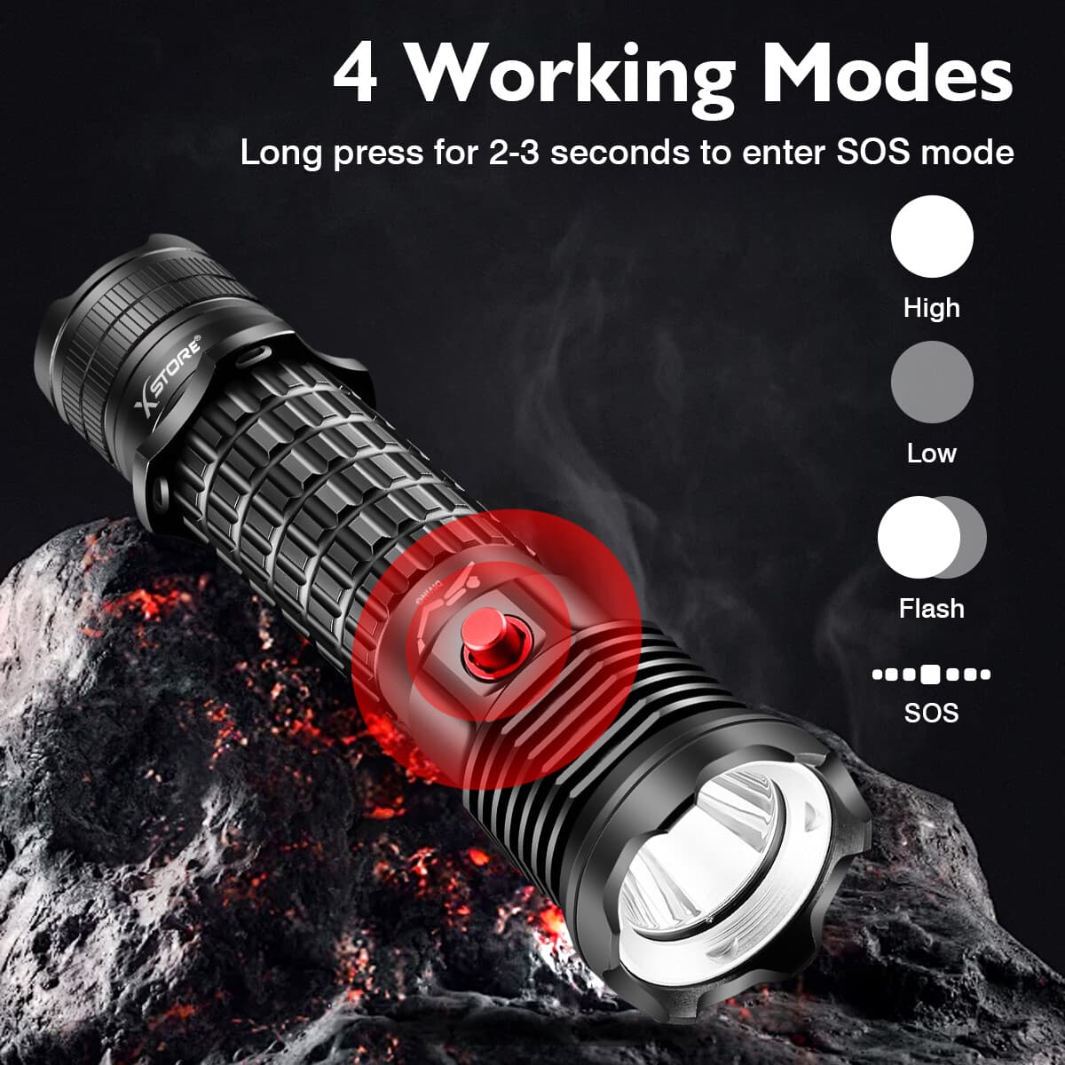 Powerful Scuba Dive Flashlight Underwater Waterproof P70 LED Diving Torch Lamp 5