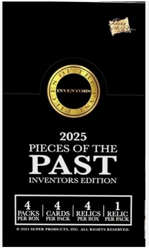 2025 Pieces of the Past Inventors Edition Factory Sealed Box! Random 1/1s!!
