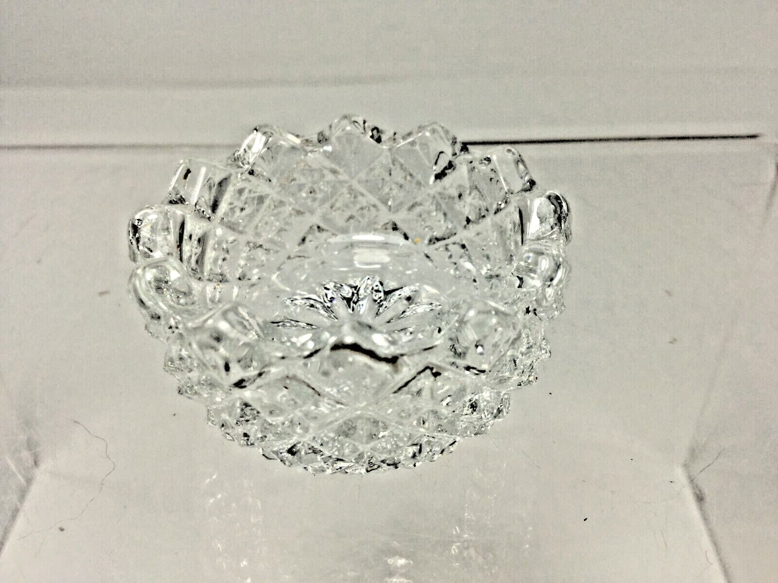 Mosser Glass Co. ( Crystal Clear ) SawTooth Salt Dips, 1.5" x 1", Made in USA 2