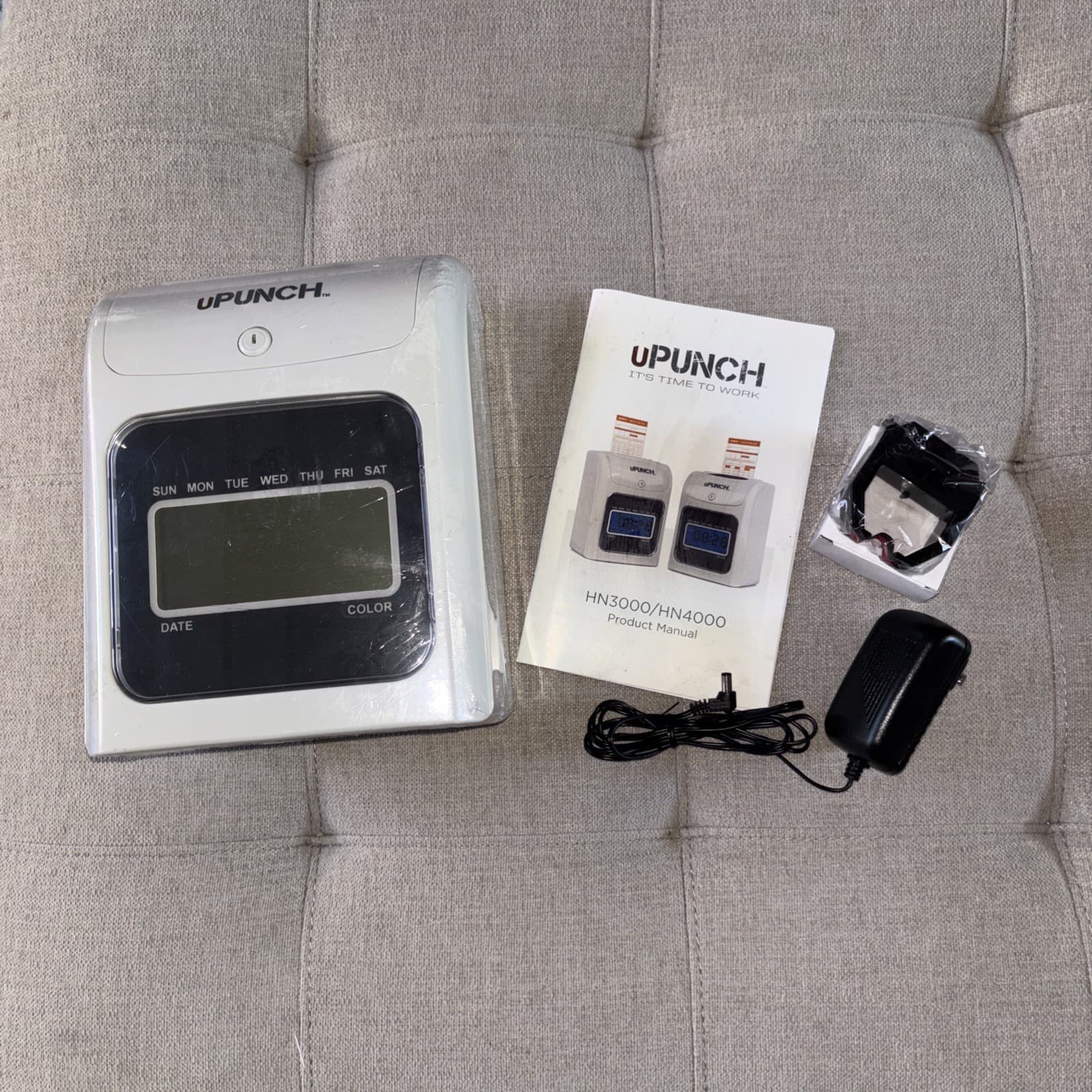 uPunch LED Time Clock Punch Pay Calculating Time Clock HN4000 NO KEY New Sealed