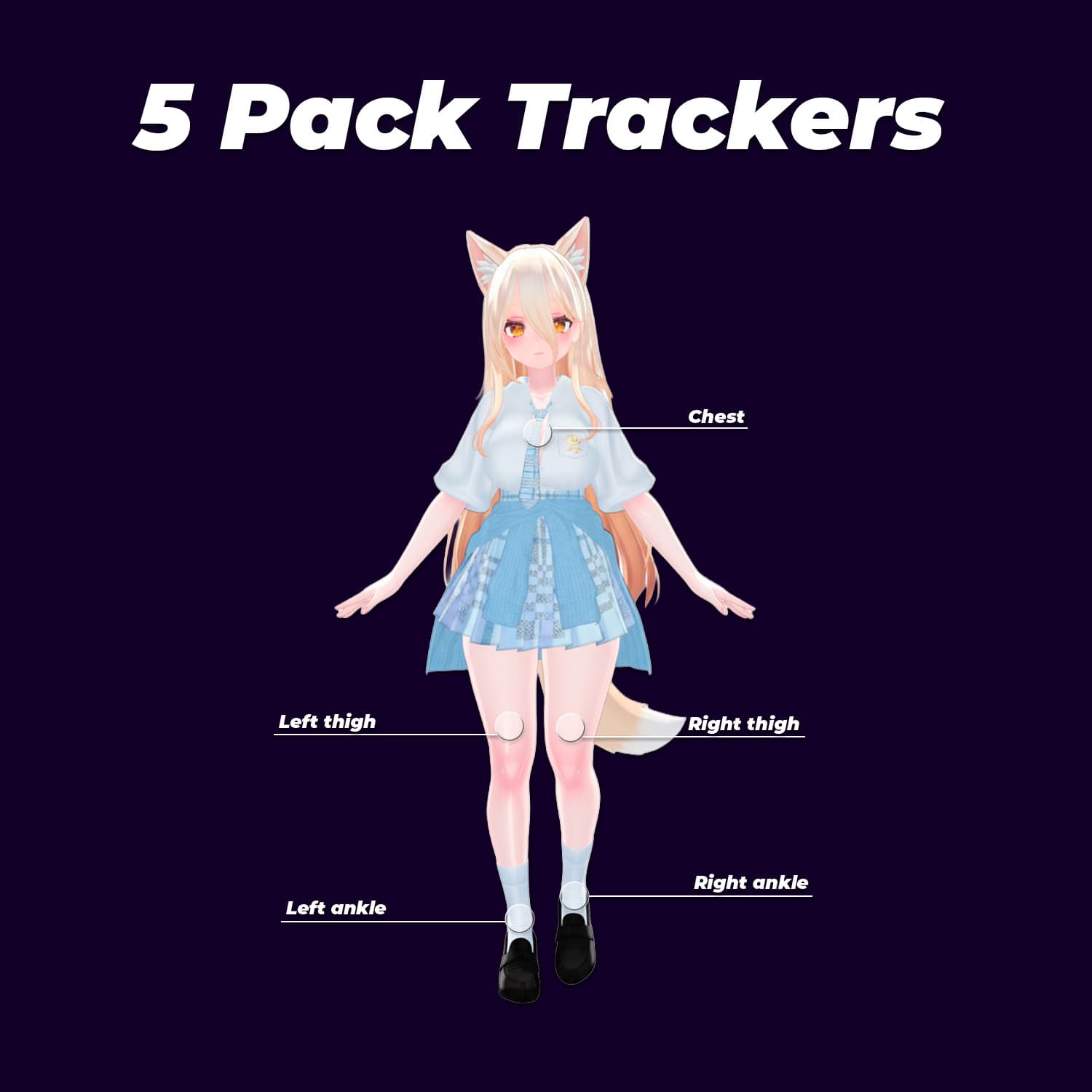 Slimevr Compatible Full Body Tracking FBT VRCHAT VR 5 Trackers UPDATE VIVE 3.0 6