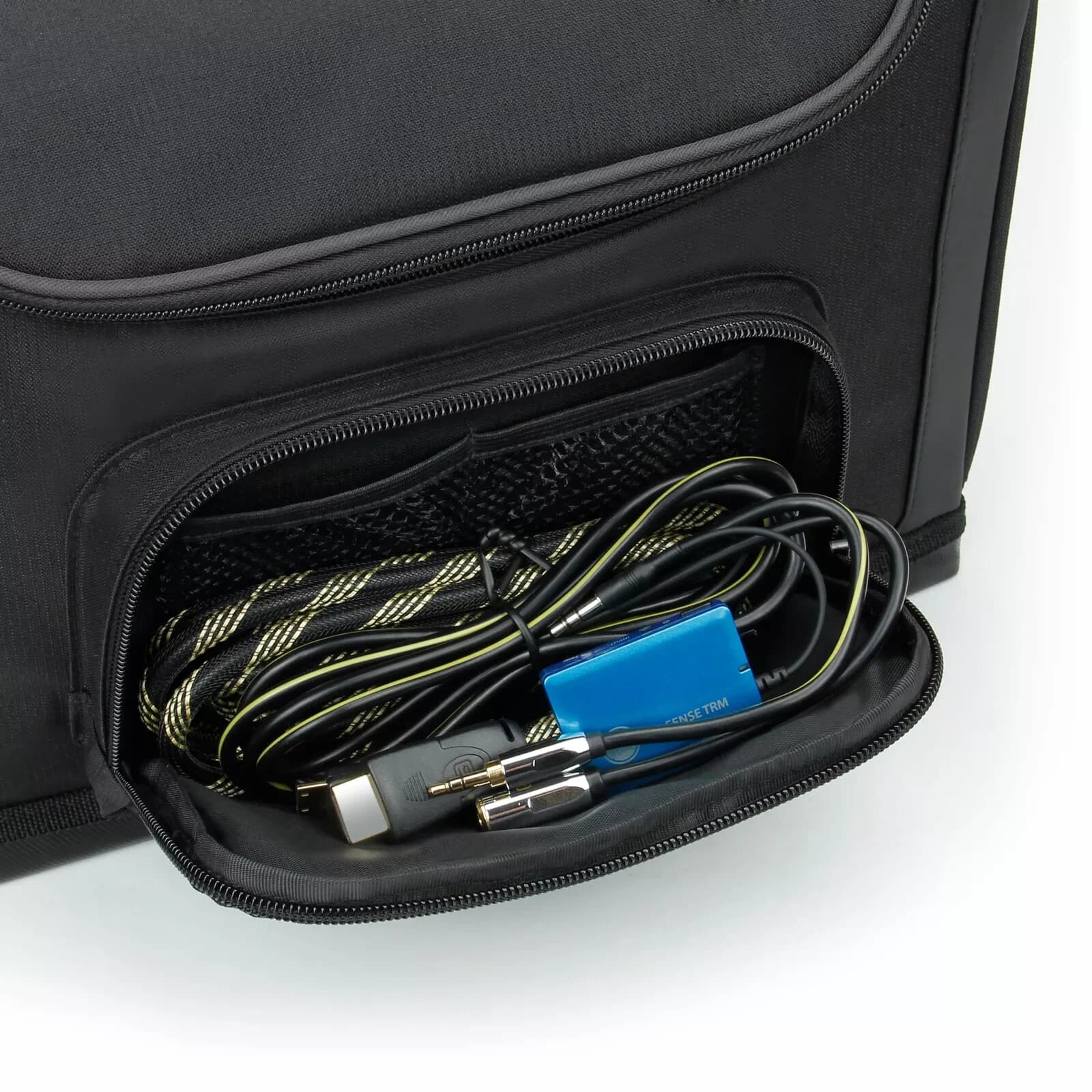 USA GEAR Mini Projector Carrying Travel Case with Accessory Storage (Black) 3