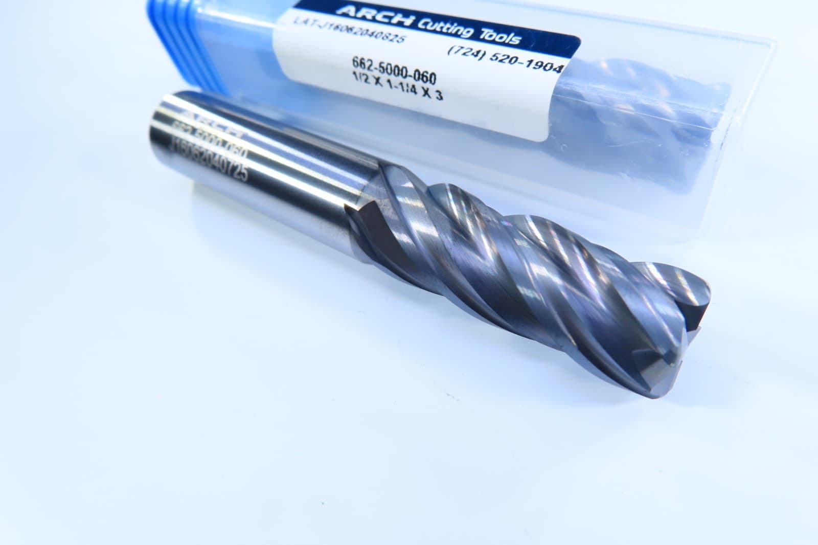 NEW 1/2" USA ARCH SOLID CARBIDE 4 FLUTE END MILL .060" RADIUS LATHE CNC TOOL