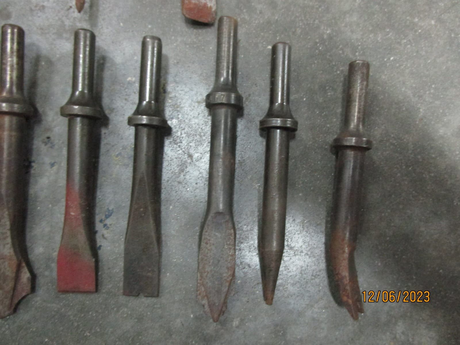 Lot Air Hammer Bits & Punches 5
