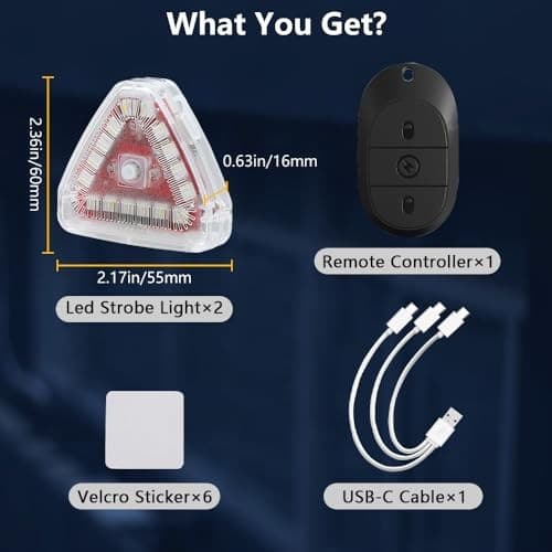  Magnetic Wireless Led Strobe Lights with Remote High Brightness Led Strobe  3