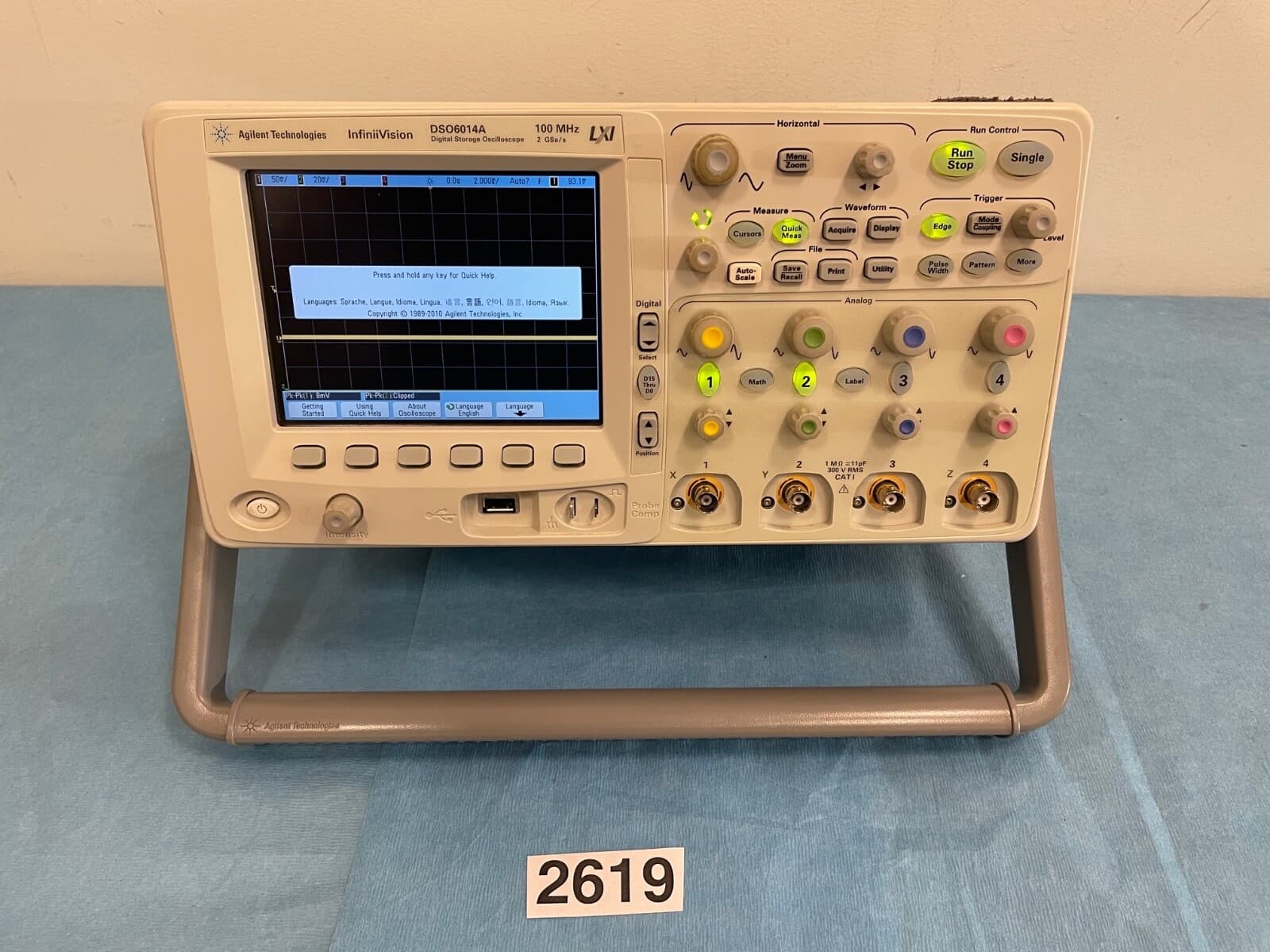 Agilent Technologies DSO6014A 100 MHz 4-Channel Digital Storage Oscilloscope 2