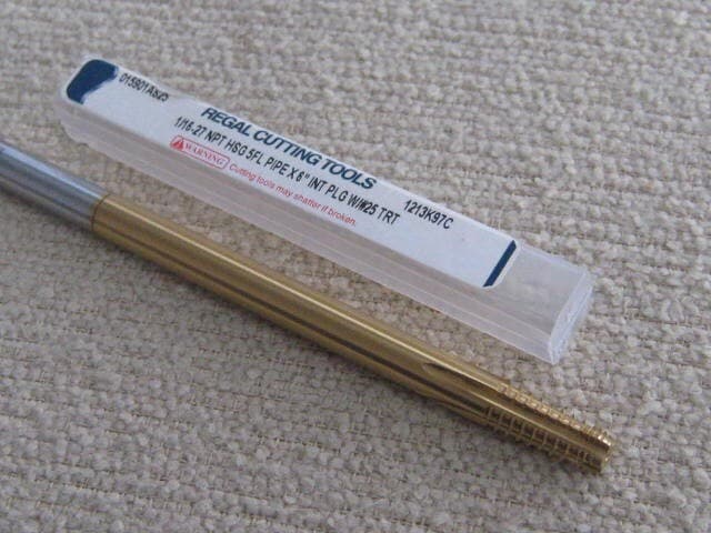 Regal 1213K97C - 1/16-27 x 6in NPT Interrupted 5fl Tin Coated Pipe Tap 2