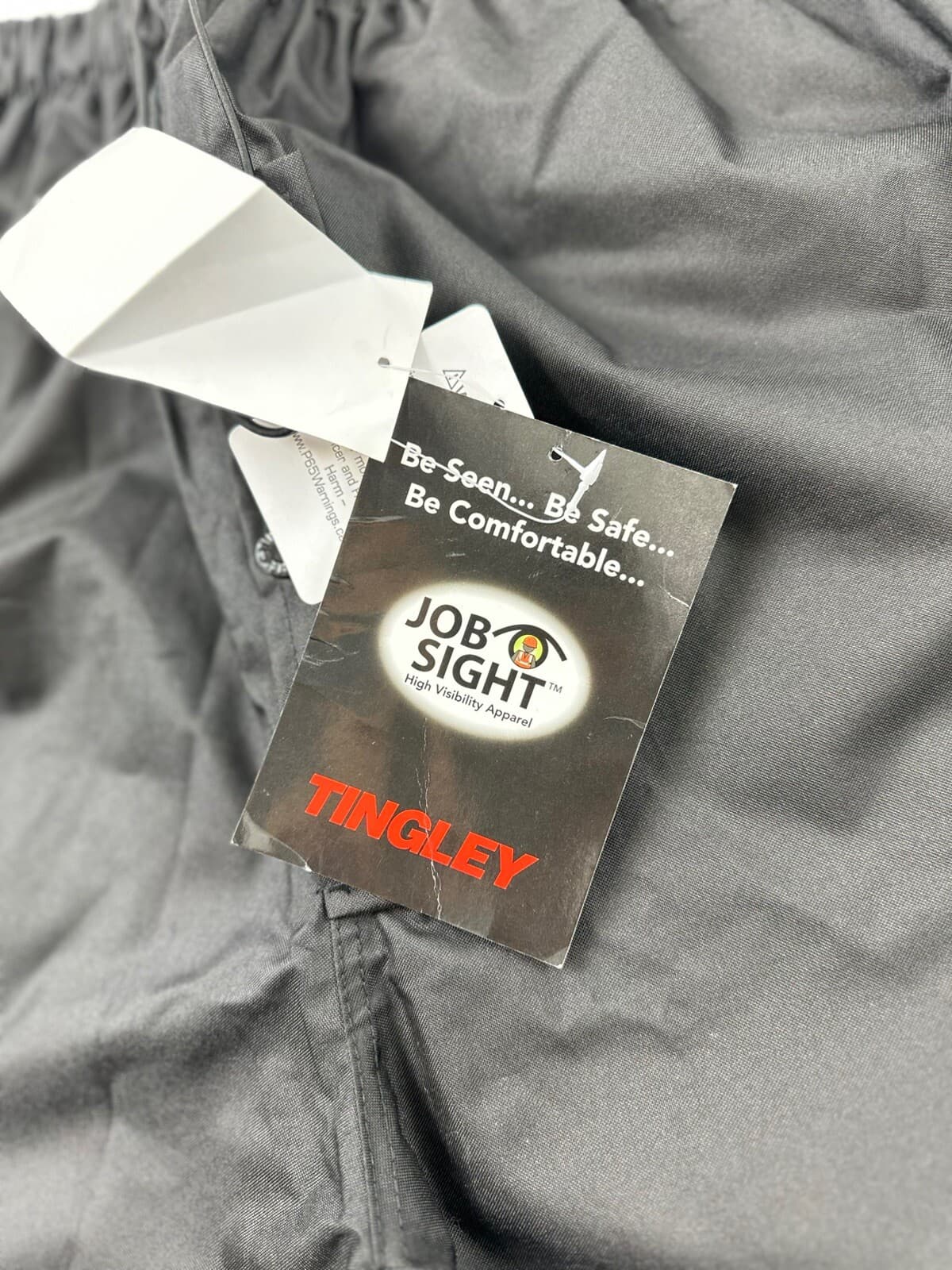 Tingley Icon Pants Men's 2XL Black Breathable Waterproof High Visibility 3M NWT 5