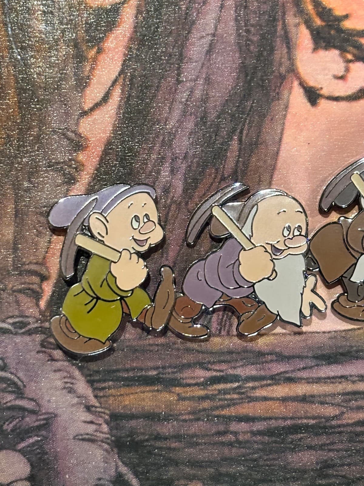 NIB 65th Ann. Disney Snow White & 7 Dwarfs LE Pin Collection Gustaf Tenggren 6