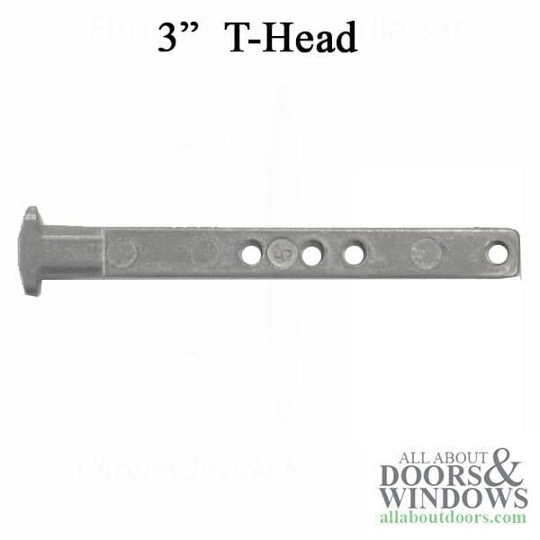 Pivot Bar T Head End Pivot Bar 4 Holes 3 Inches Long Zinc Pivot Bar