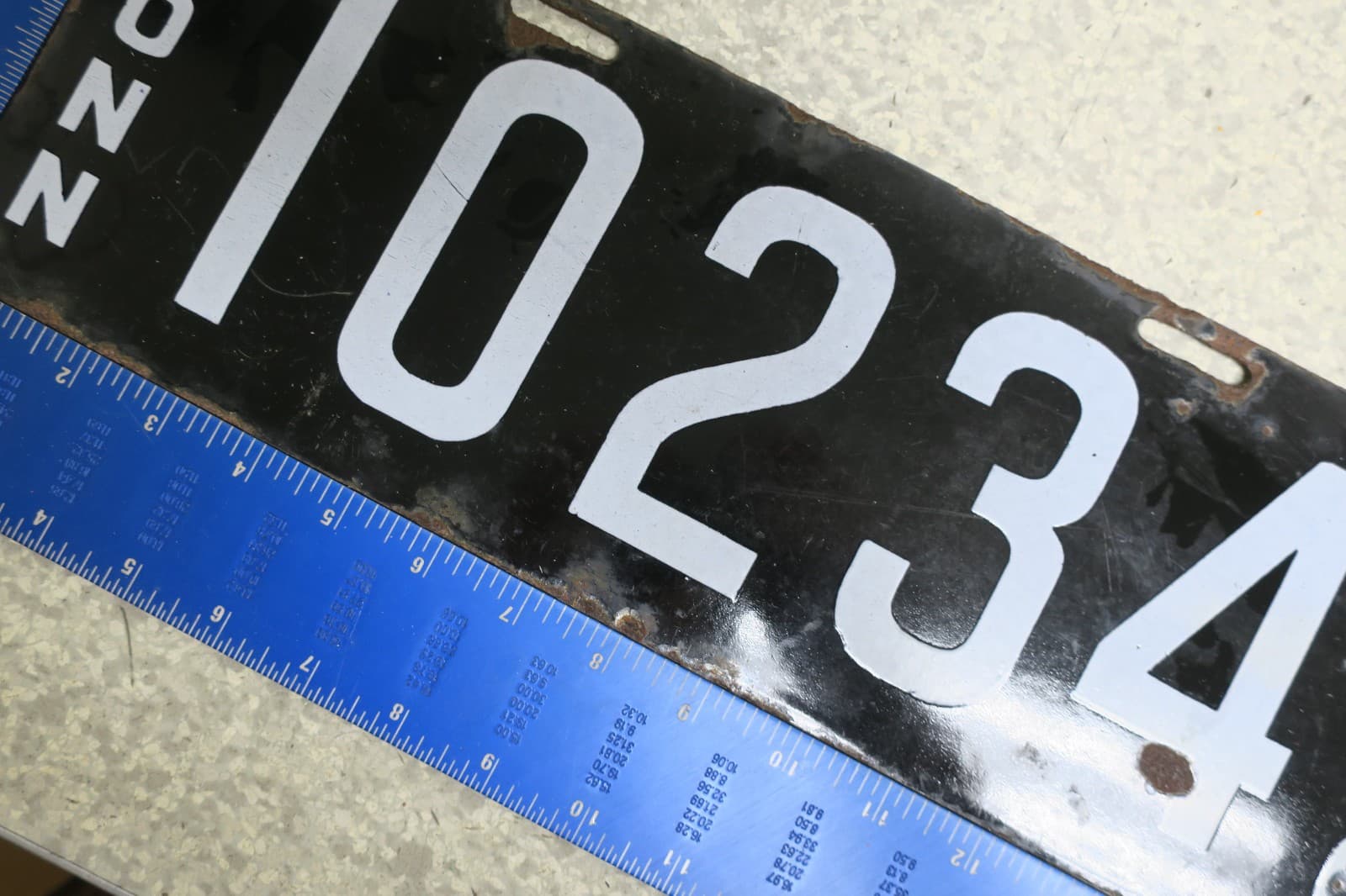 Connecticut Porcelain 1916 License Plate Tag CT #10234 (AYCF) 3