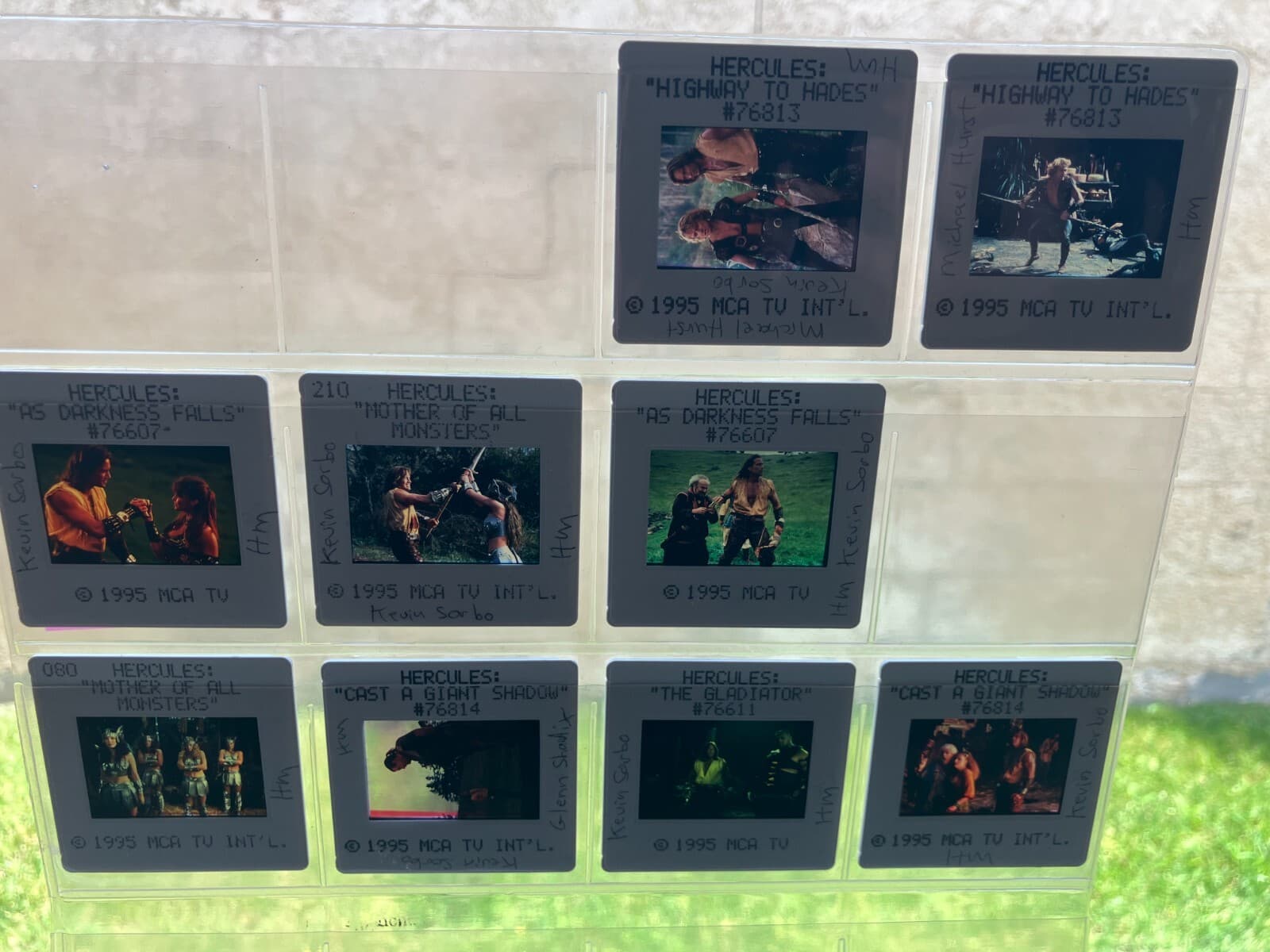 RARE Hercules (Kevin Sorbo) Set of 13 Promo OFFICIAL Studio Slides w/ Xena Slide 3