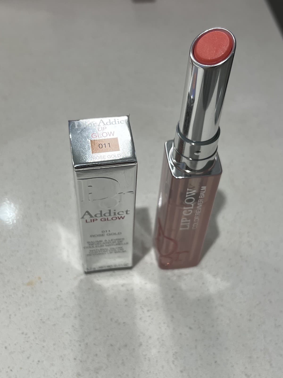 011 ROSE GOLD DIOR ADDICT LIP BALM LIP GLOW  3.2g/0.11fl oz Brand New in Box 3