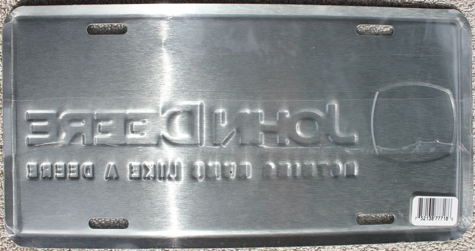 John Deere Nothing Runs Like a Deere License Plate Aluminum New Licensed Green 2