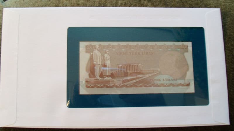 Banknotes of All Nations Turkey P-187b 1983 20 Lira UNC Prefix I67 136317 2