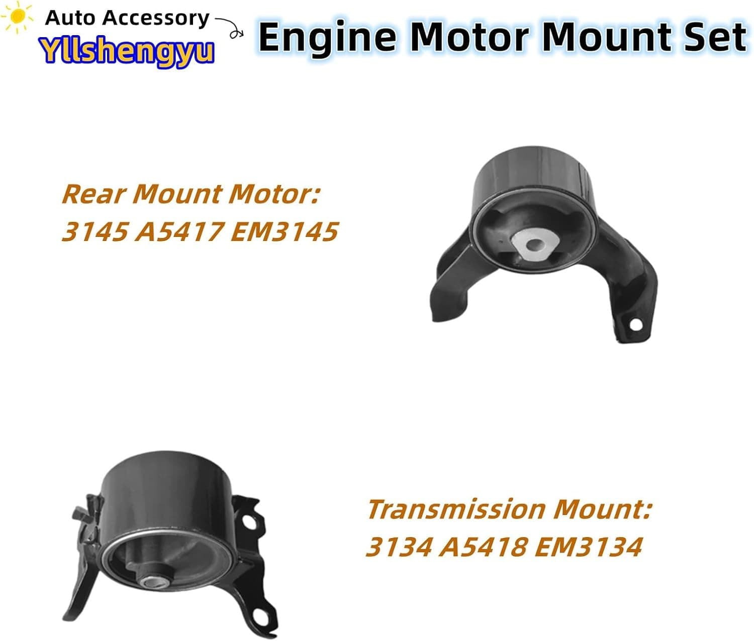 Engine Motor Mount Set Compatible with Jeep Jeep Compass Patriot 2007-2017 5