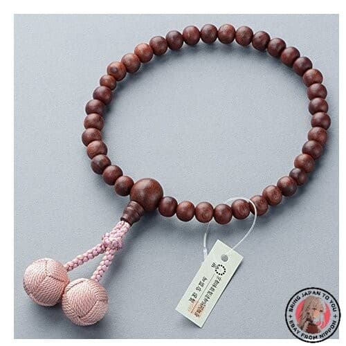 NEW [Takita Buddhist Altar Shop] Women's Rosewood Prayer Beads Matte Finish 8mm