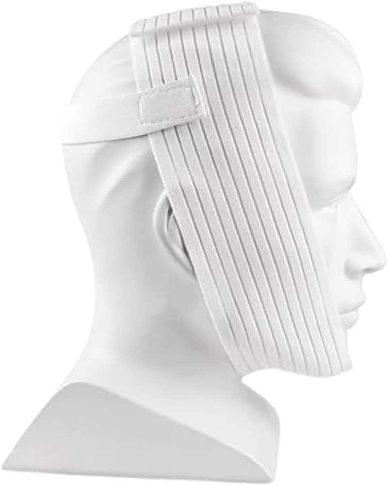 Bistras Super Deluxe White Chin Strap for Cpap Users - anti Dry Mouth- anti Snor