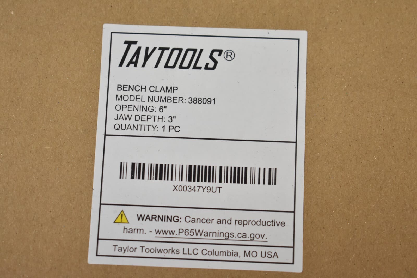 TayTools Quick Adjust Vertical Workbench Surface Hold Down Clamp Fits 3/4" Hole 2