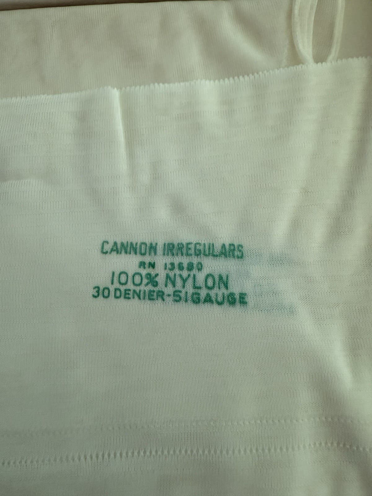 Vintage Cannon Seamed Flat Knit Stockings 3 Pairs In Box 2