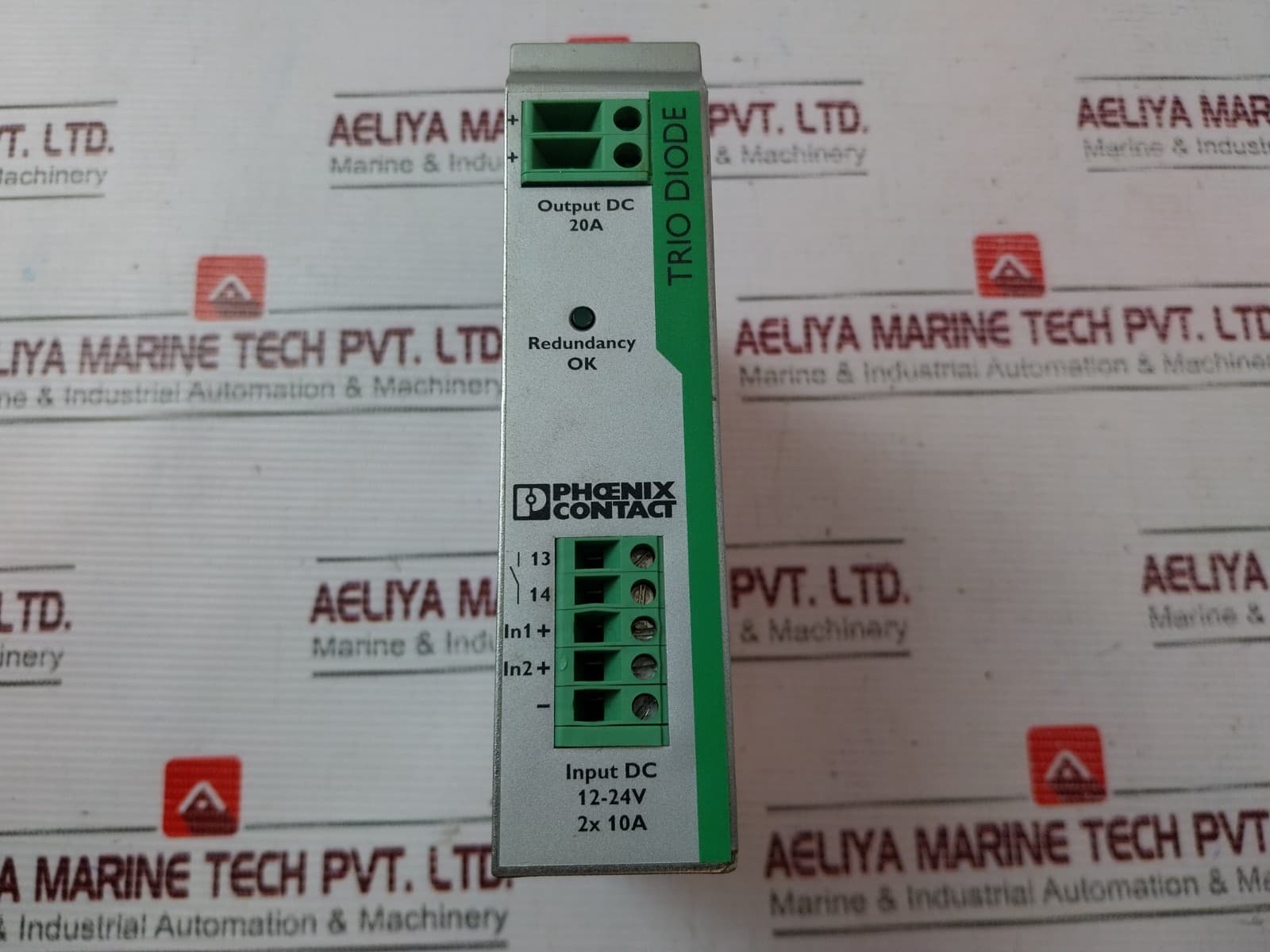 PHOENIX CONTACT TRIO-DIODE/12-24DC/2X10/1X20 Redundancy Module DC 20A 10-30V 5