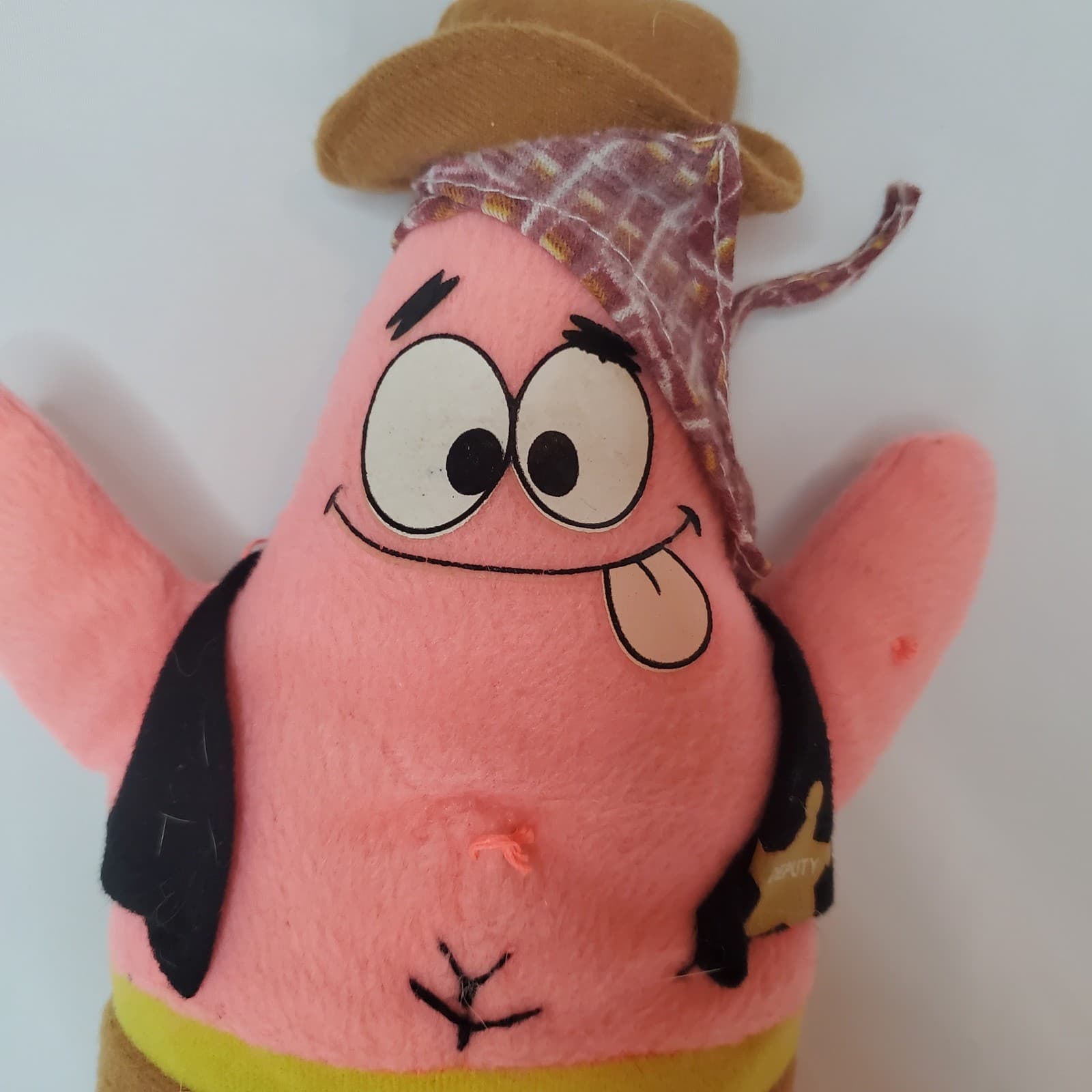 NATCO SpongeBob SquarePants Patrick Star Cowboy Sheriff Plush Toy Doll 2