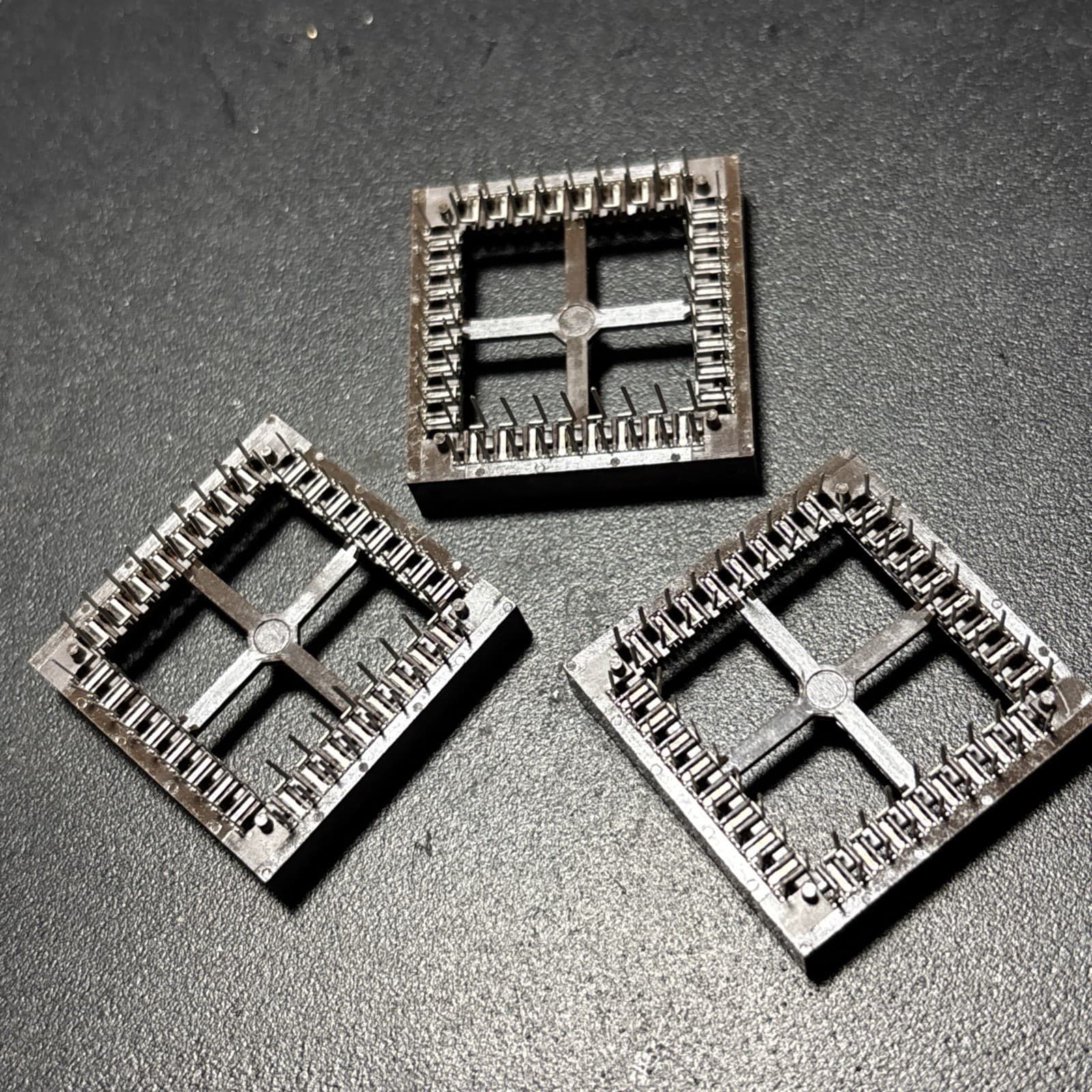 PLCC 68 Pin Socket Gold plated With Thru Hole Pins 2