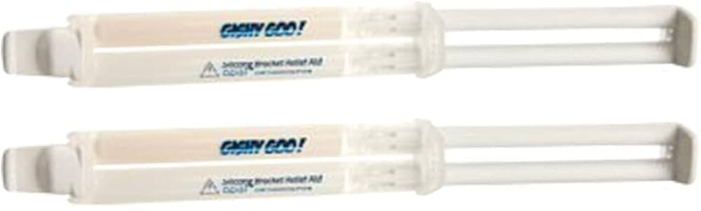2 Syringes Gishy Goo - Better Braces/Orthodontic Wax - Opalescence Tooth Color