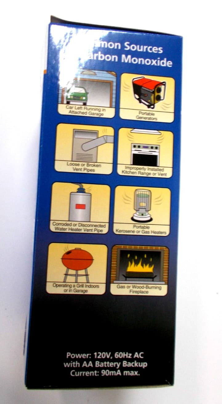 NEW Kidde KN-COB-DP2 Carbon Monoxide Alarm AC Powered Plug In w/ Battery Backup 2