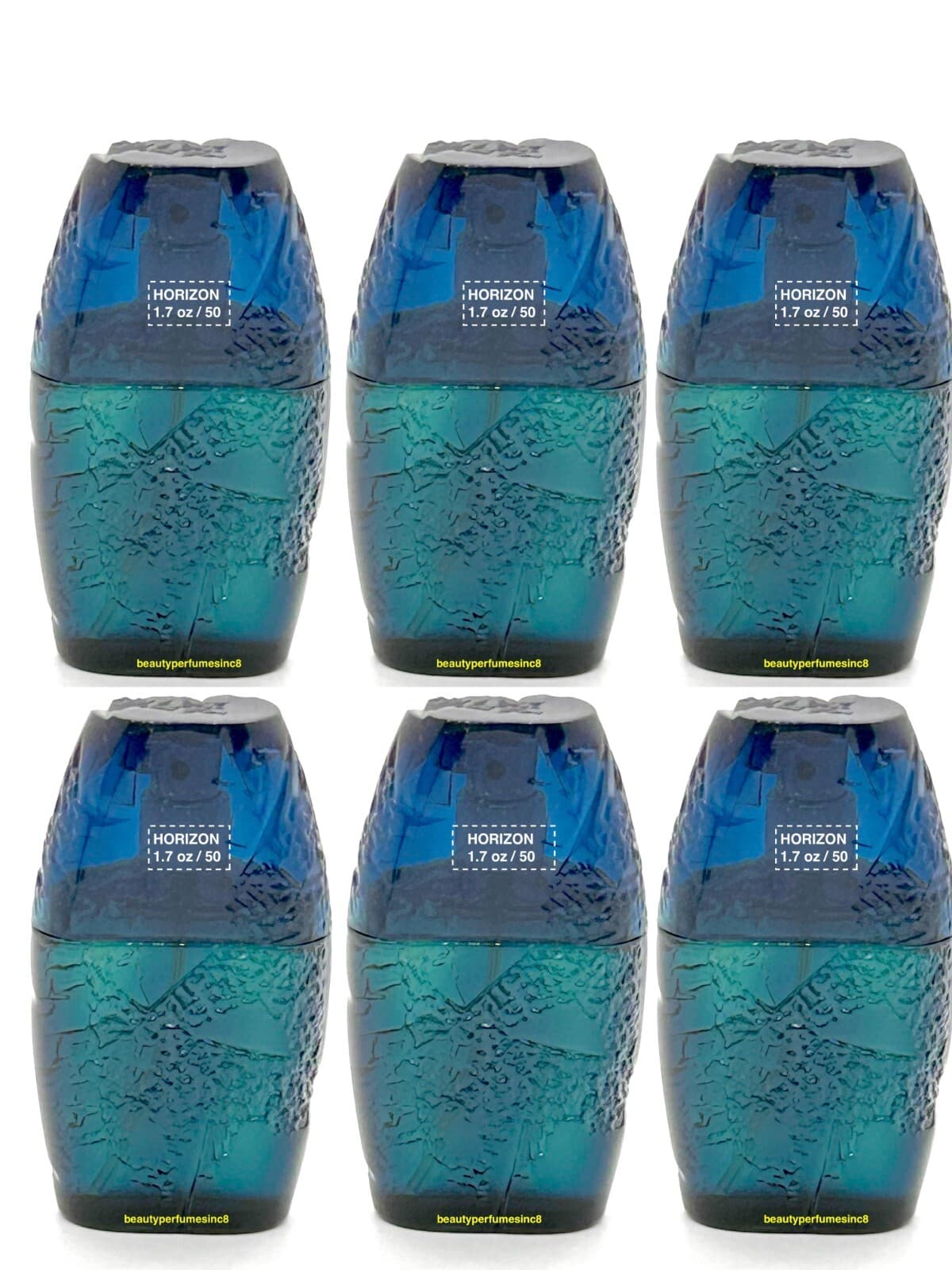 HORIZON by GUY LAROCHE 6 PCs - SIX 1.7 oz EAU DE TOILETTE SPRAY MEN'S PERFUME 3