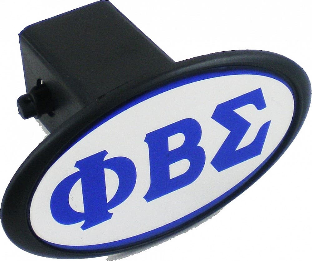 Phi Beta Sigma Domed Hitch Cover [Black - 2"R]