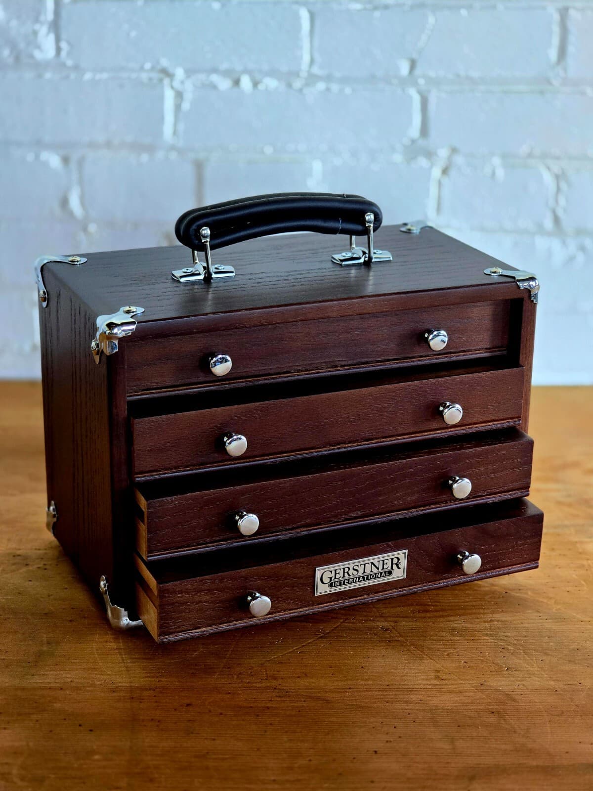 NEW GI-T12 Dark Oak 4-Drawer Mini Chest by Gerstner International PRE-TARIFF!!! 6