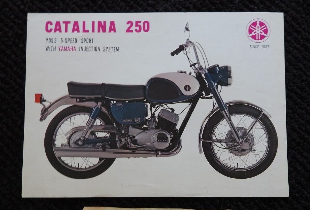 GENUINE 1966-1969 YAMAHA CATALINA 250 MOTORCYCLE SALES BROCHURE VERY NICE YDS 3
