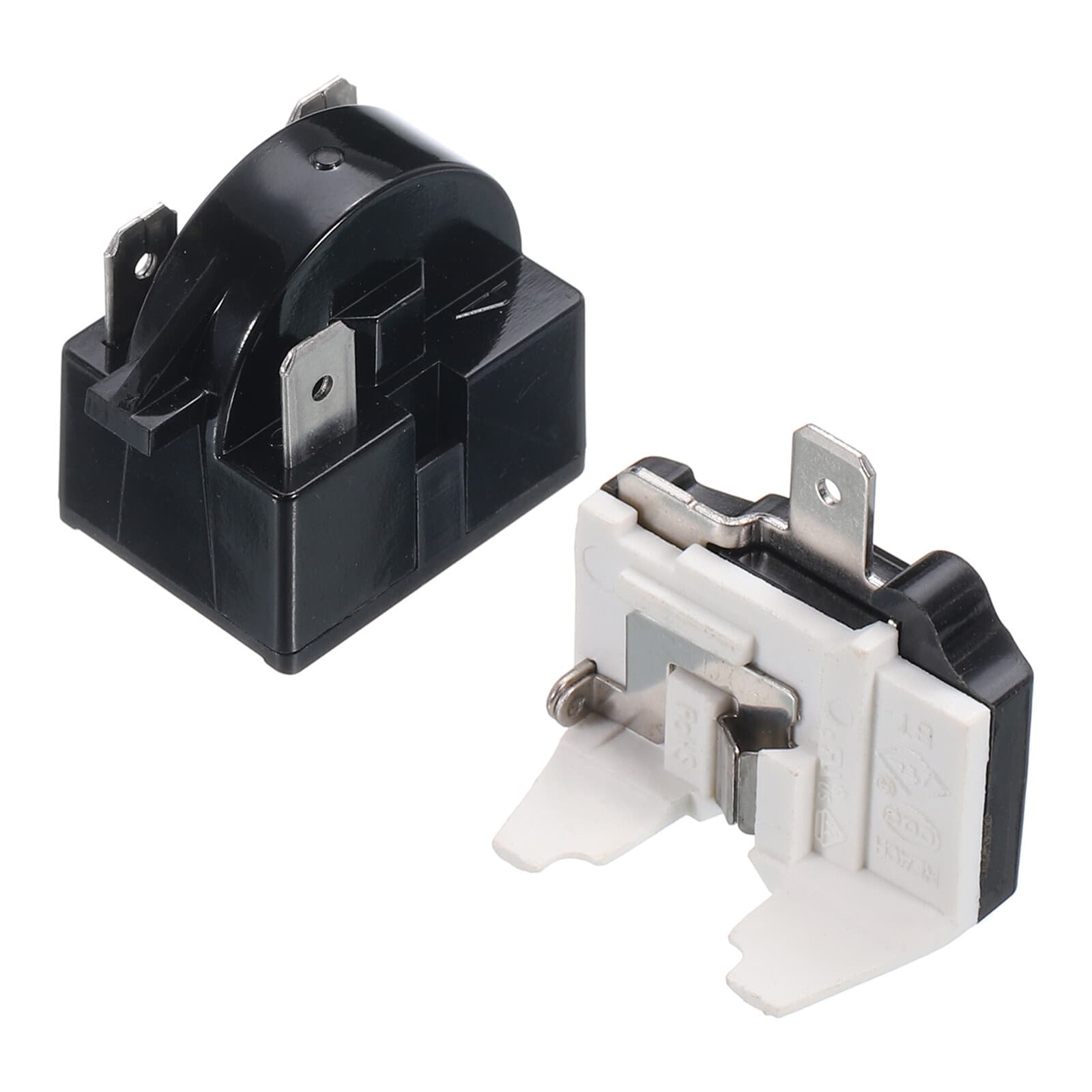 Refrigerators PTC Starter Relay 3 Pin 4.7 Ohm Overload Protector 1/2HP